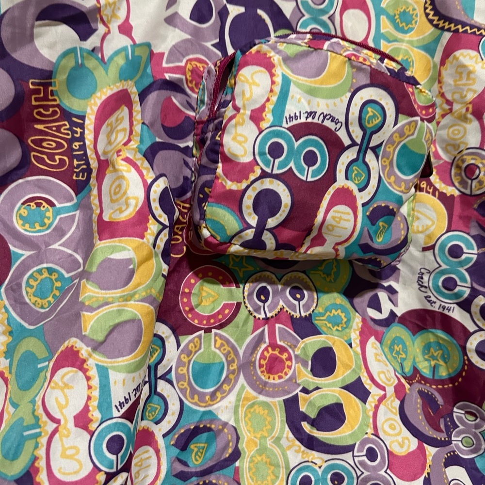 Coach Multicolor Patterned Pouch - Picture 12 of 15